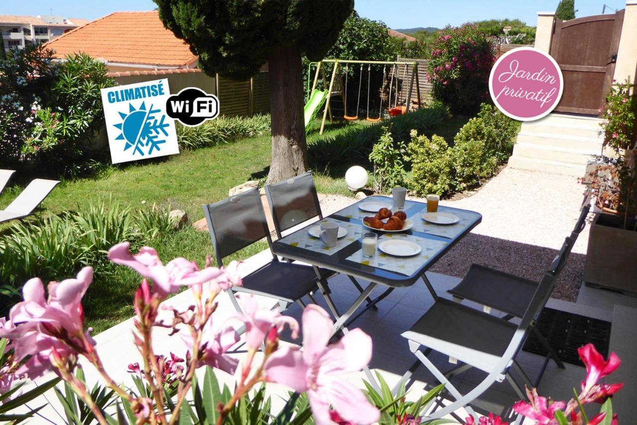 Bas De Villa Jardin Plein Sud Proche Mer Clim-Wifi Saint-Mandrier-sur-Mer Eksteriør bilde